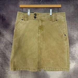 Vintage Gap Skirt Womens‎ 8 Khaki Corduroy Stretch Jean Style Fall Y2K